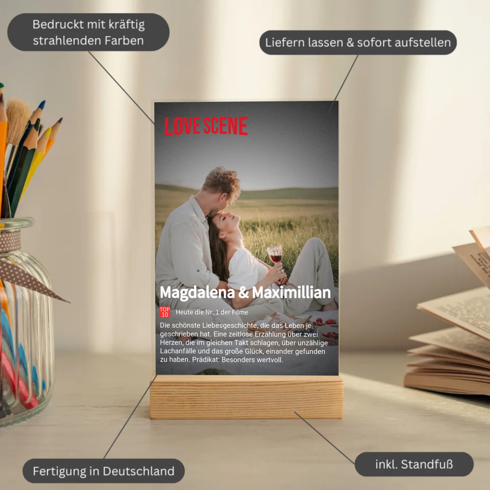 Mockup acrylglasplatte