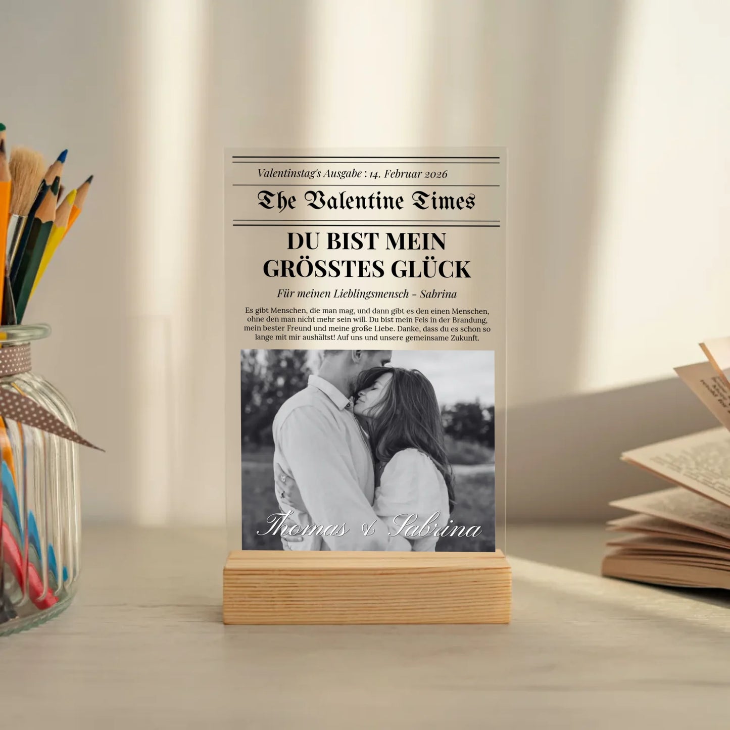 Mockup acrylglasplatte