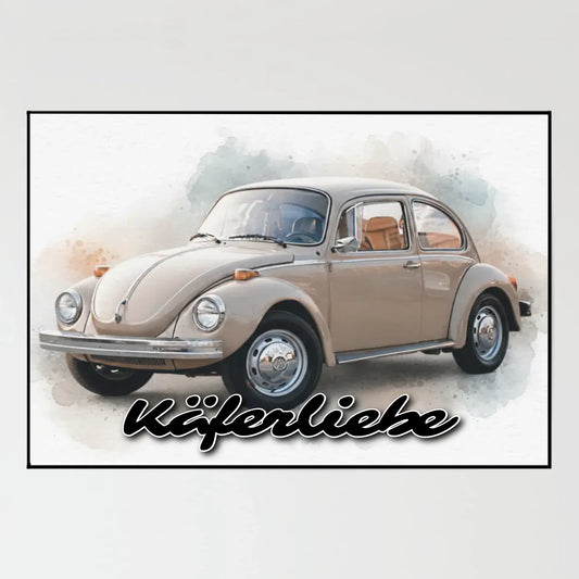 Wandbild - Dein Auto als Aquarell - personalisierbar