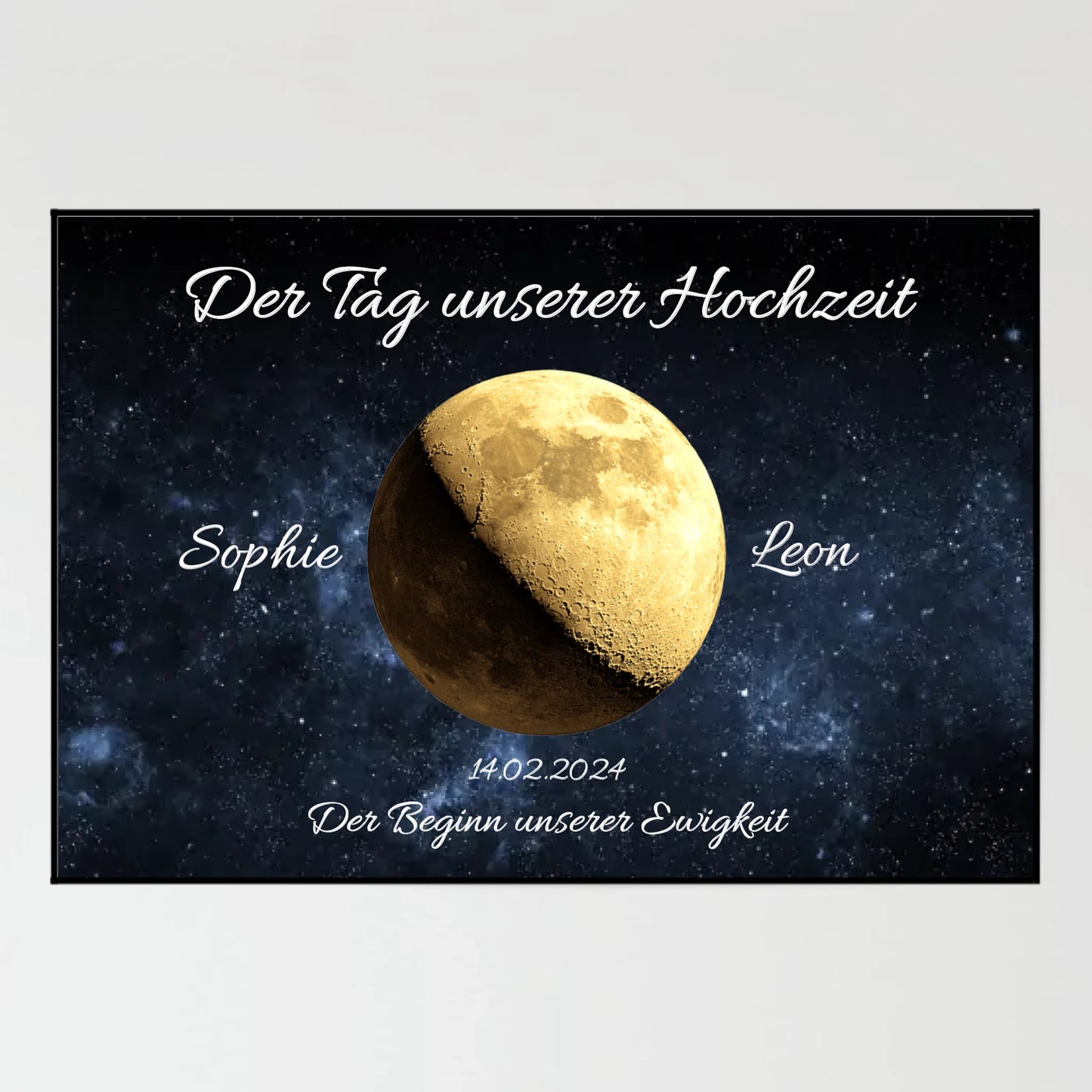 Poster - Unser Mond - personalisierbar