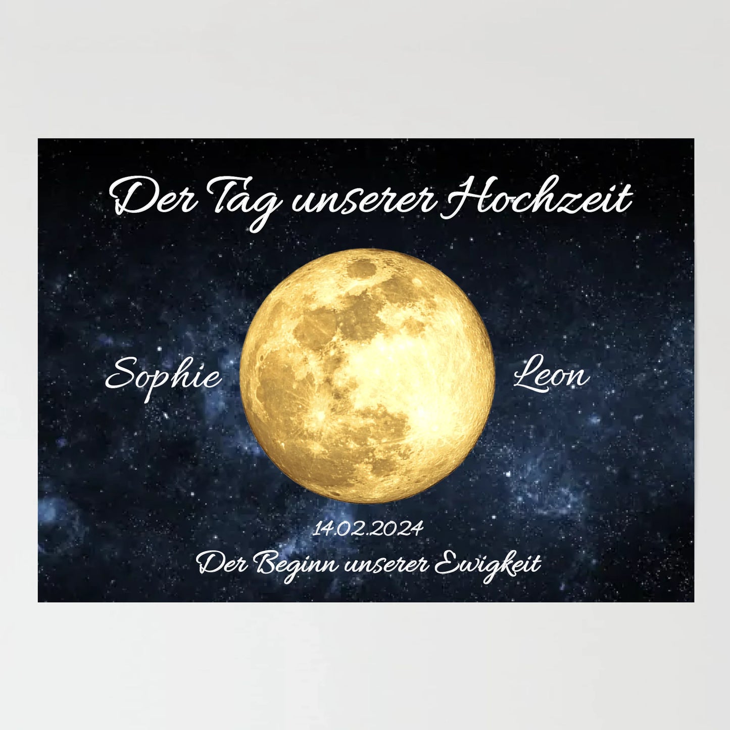 Poster - Unser Mond - personalisierbar