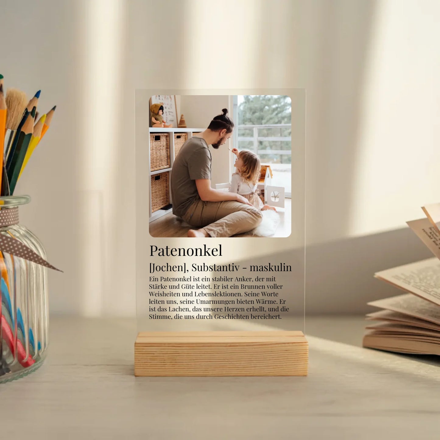 Mockup acrylglasplatte