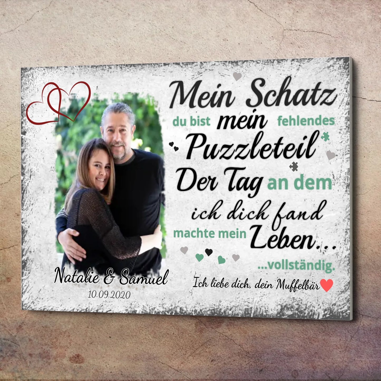 Wandbild - Fehlendes Puzzleteil - personalisierbar