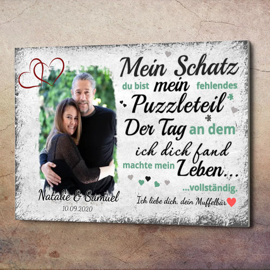 Wandbild - Fehlendes Puzzleteil - personalisierbar