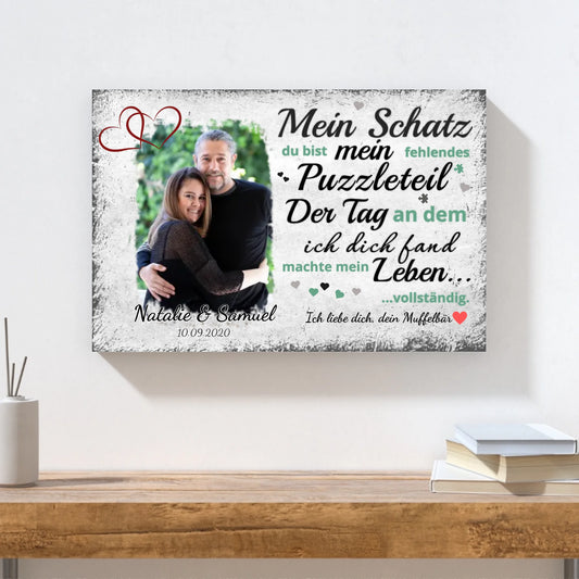 Wandbild - Fehlendes Puzzleteil - personalisierbar