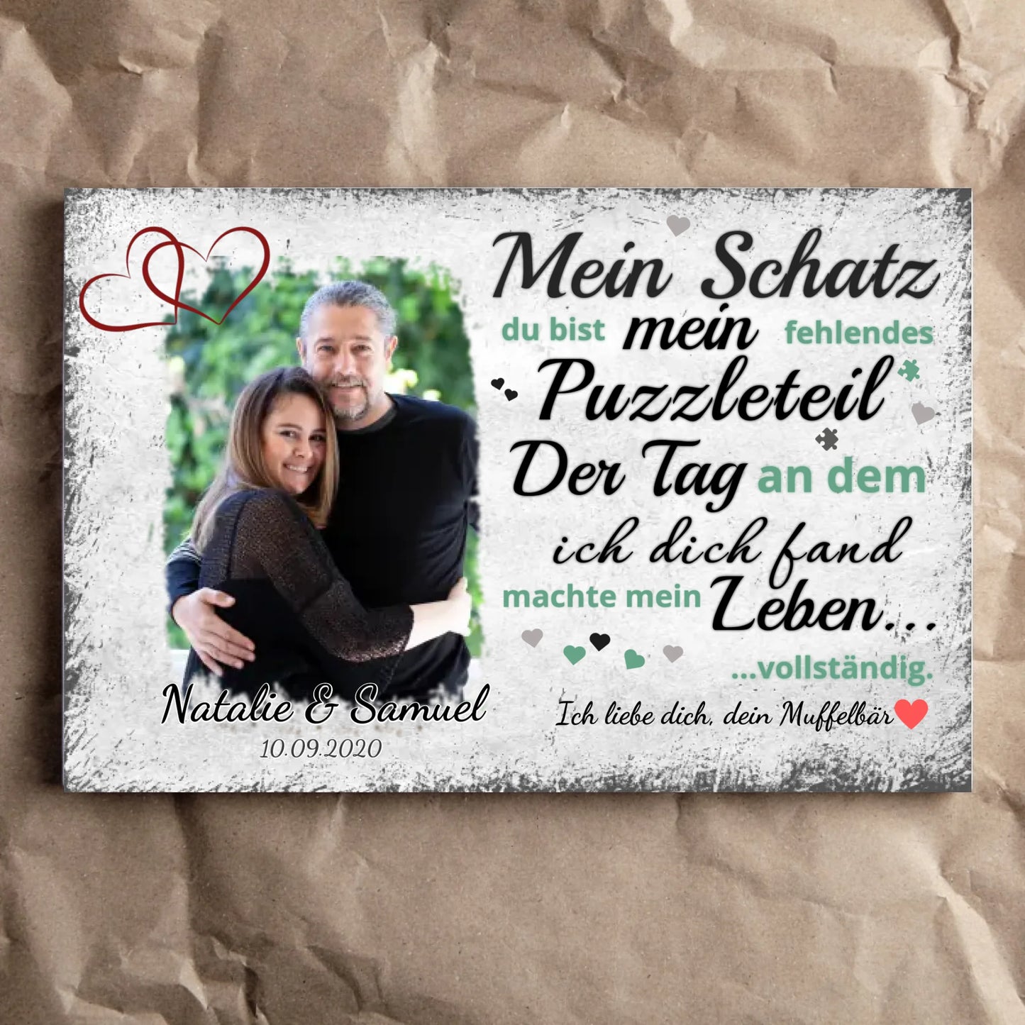 Wandbild - Fehlendes Puzzleteil - personalisierbar