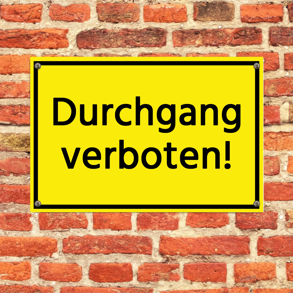 Schild - Dein Wunschtext als Verbotsschild - personalisierbar