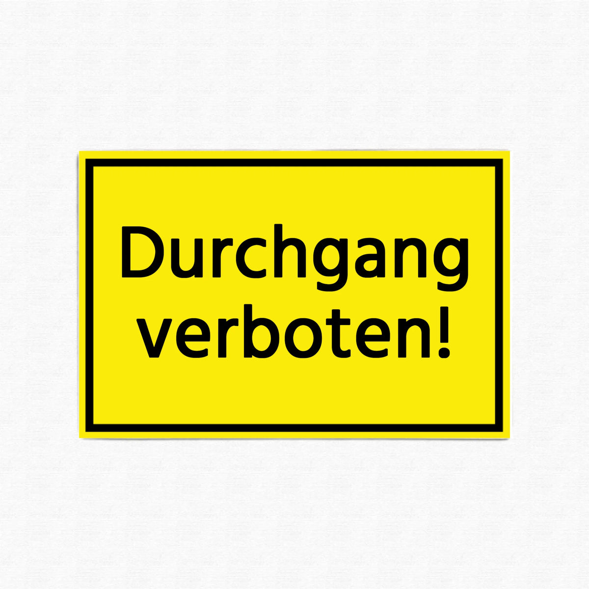 Schild - Dein Wunschtext als Verbotsschild - personalisierbar