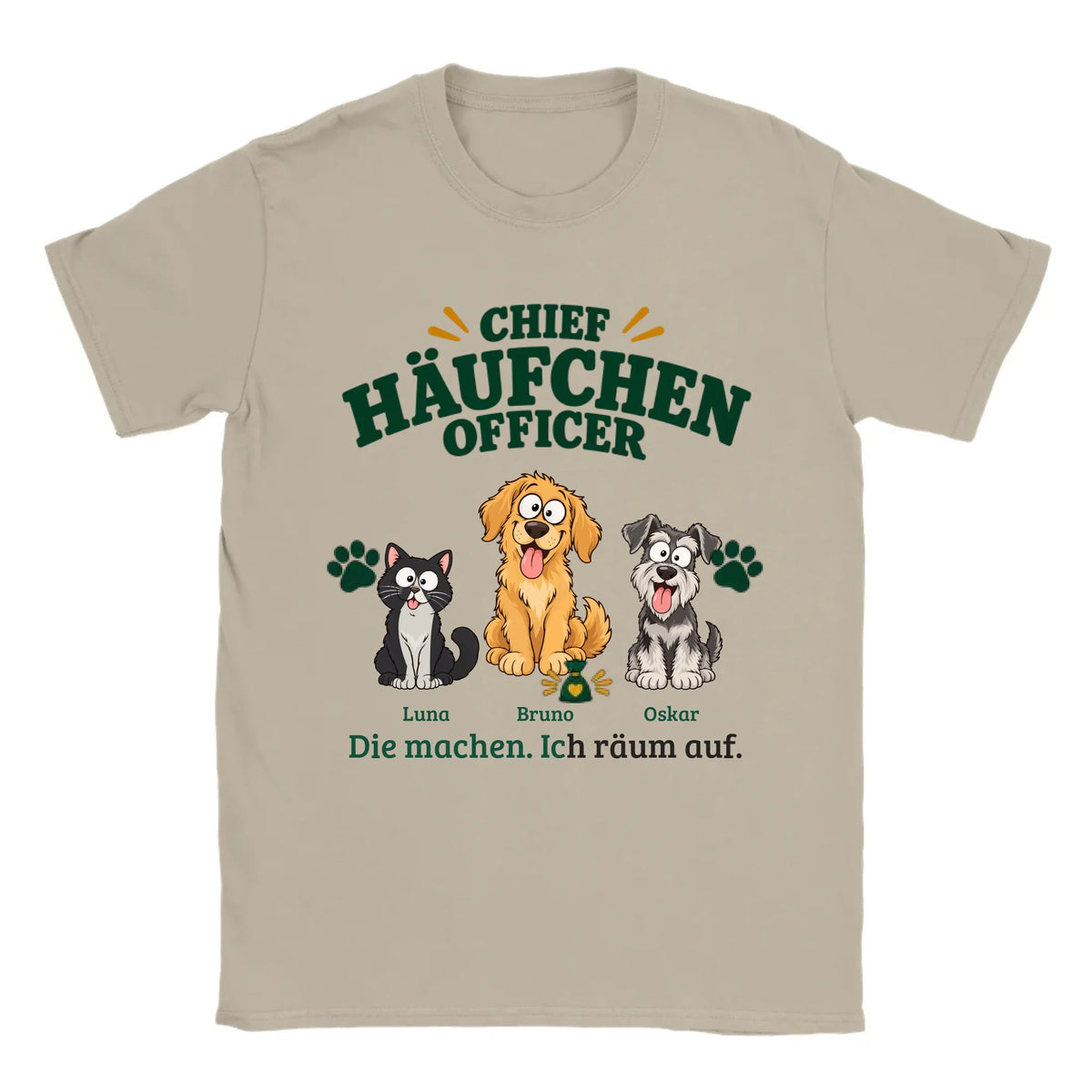 Tierisch guter Alltag – Beige – Vorderansicht