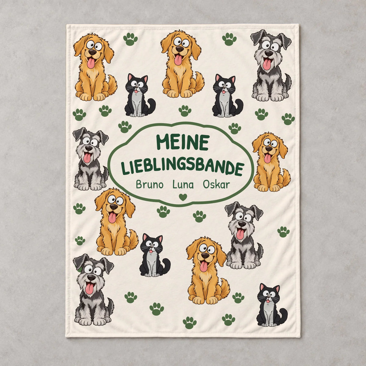 Fleece – 200x150 – flach, personalisierbar