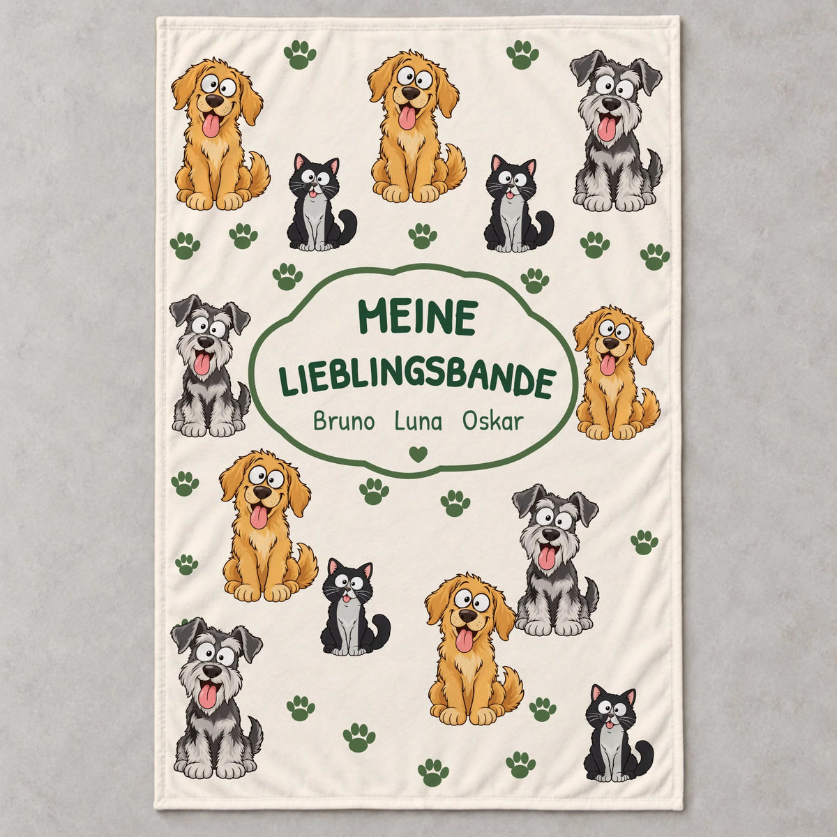 Fleece – 150x100 – flach, personalisierbar