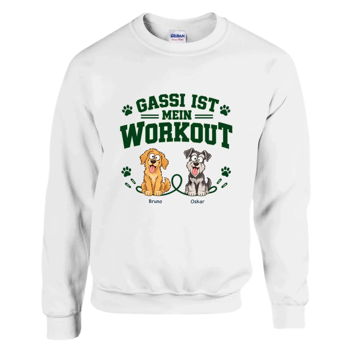 Gassi ist mein Workout – Pullover – white-studio