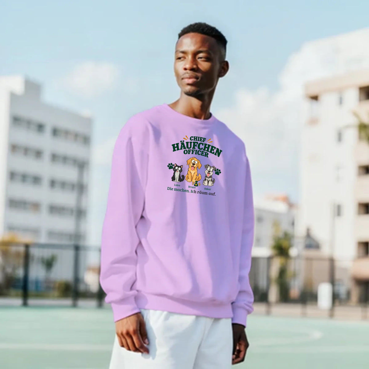 Chief Häufchen Officer – Pullover – light-pink-mann