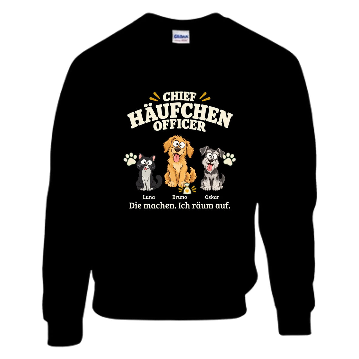 Chief Häufchen Officer – Pullover – black-studio
