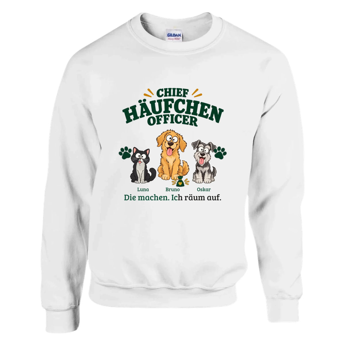 Chief Häufchen Officer – Pullover – white-studio