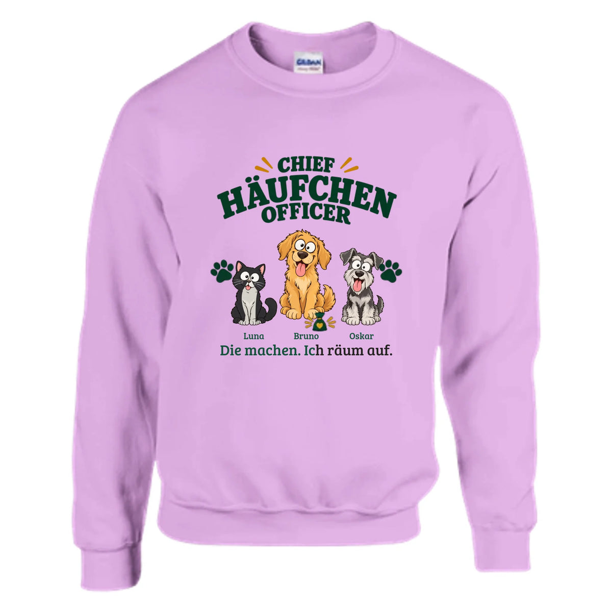 Chief Häufchen Officer – Pullover – light-pink-studio