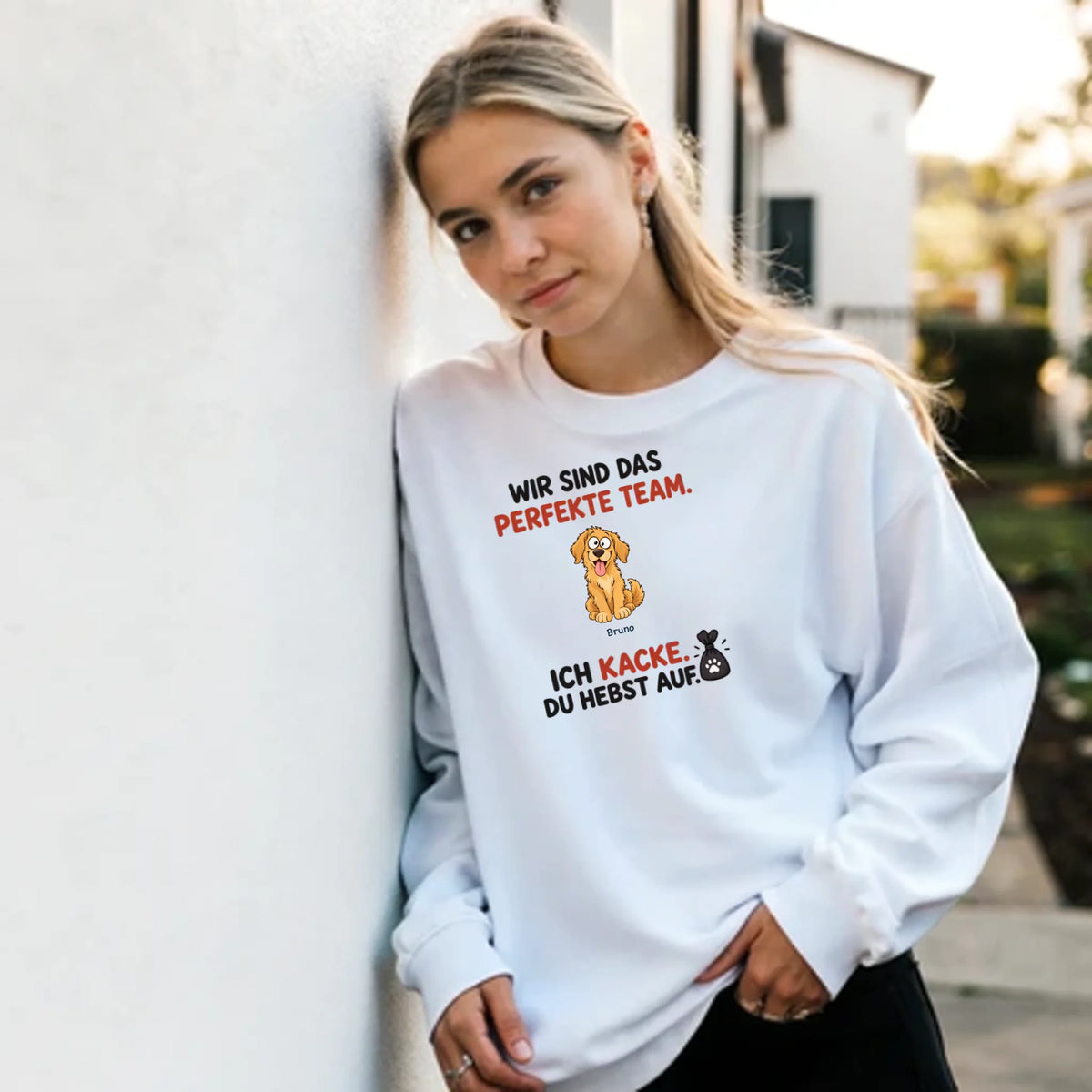 Das perfekte Team – Pullover – white-frau