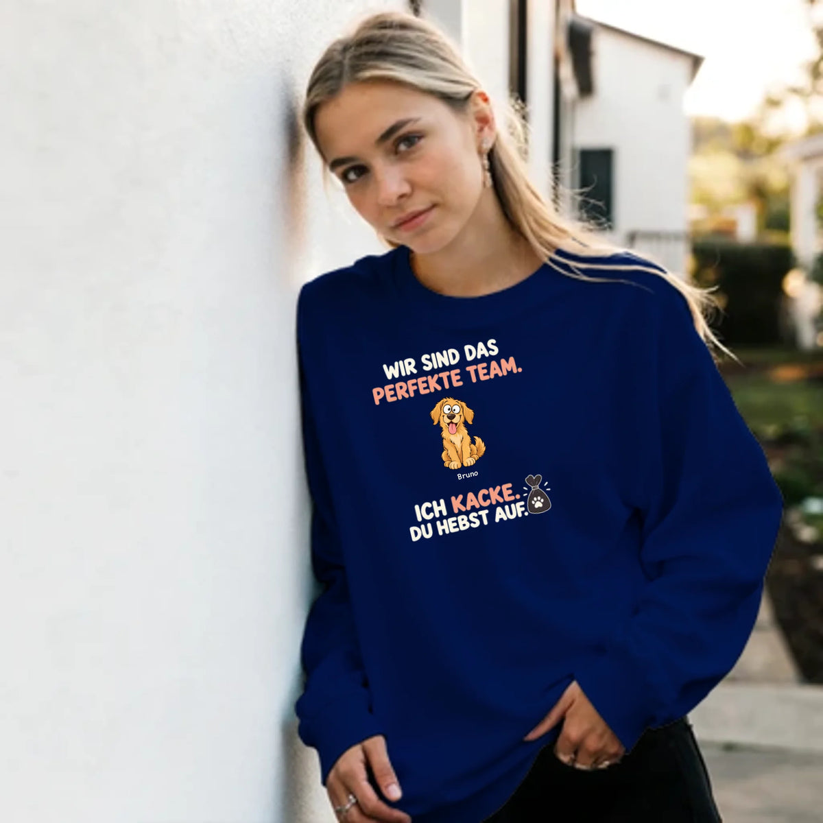 Das perfekte Team – Pullover – navy-frau