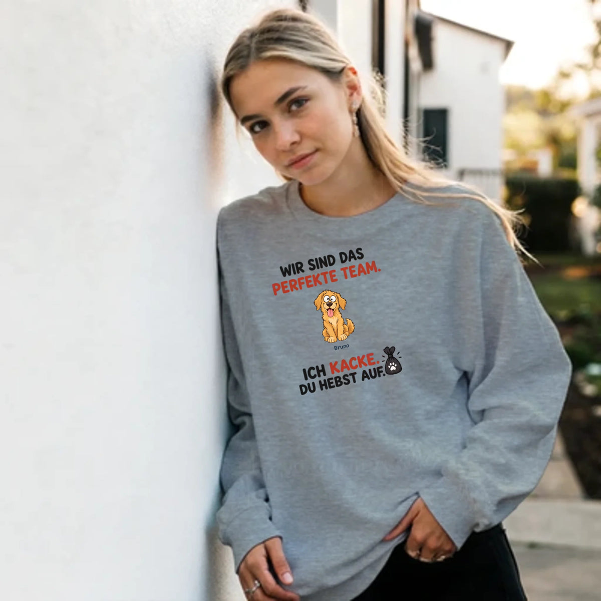 Das perfekte Team – Pullover – ash-frau