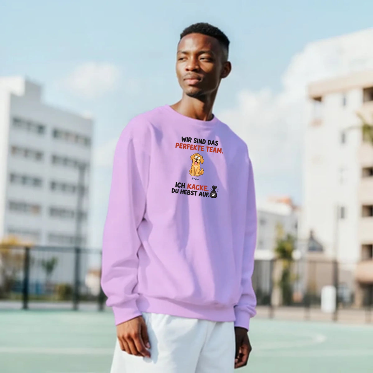 Das perfekte Team – Pullover – light-pink-mann