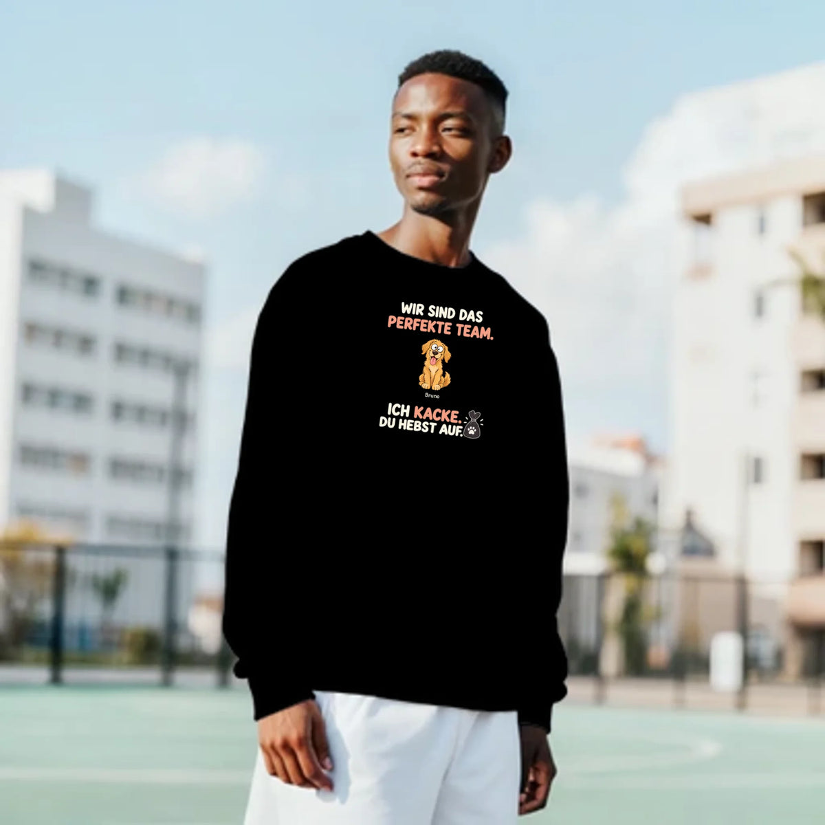 Das perfekte Team – Pullover – black-mann