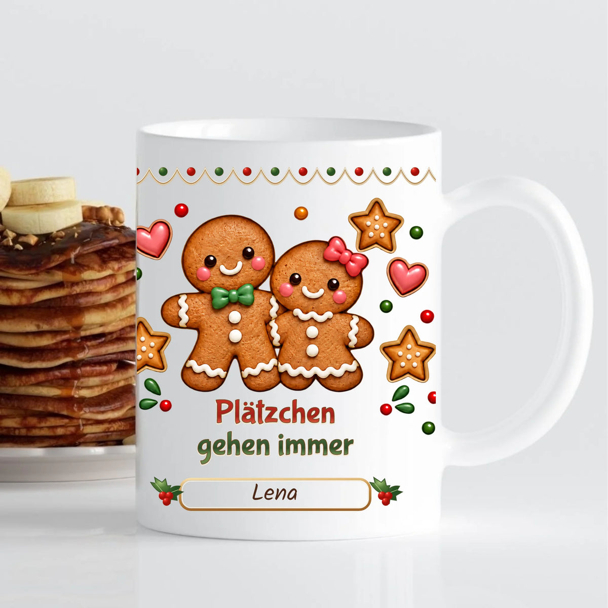Tasse - Plätzchen gehen immer - personalisierbar