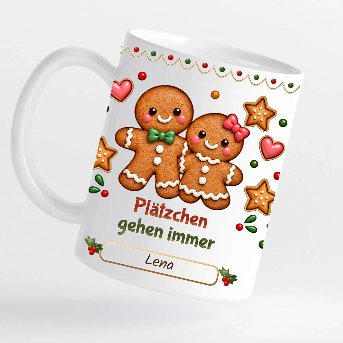 Tasse - Plätzchen gehen immer - personalisierbar