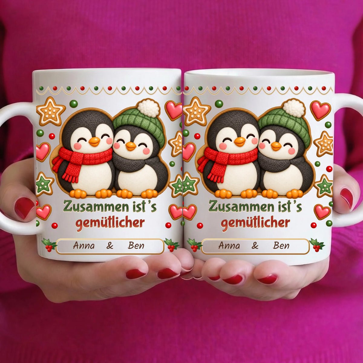 Tasse - Zusammen ist’s gemütlicher - personalisierbar