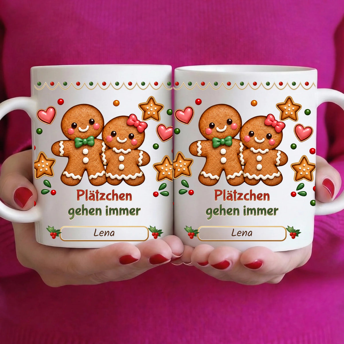 Tasse - Plätzchen gehen immer - personalisierbar
