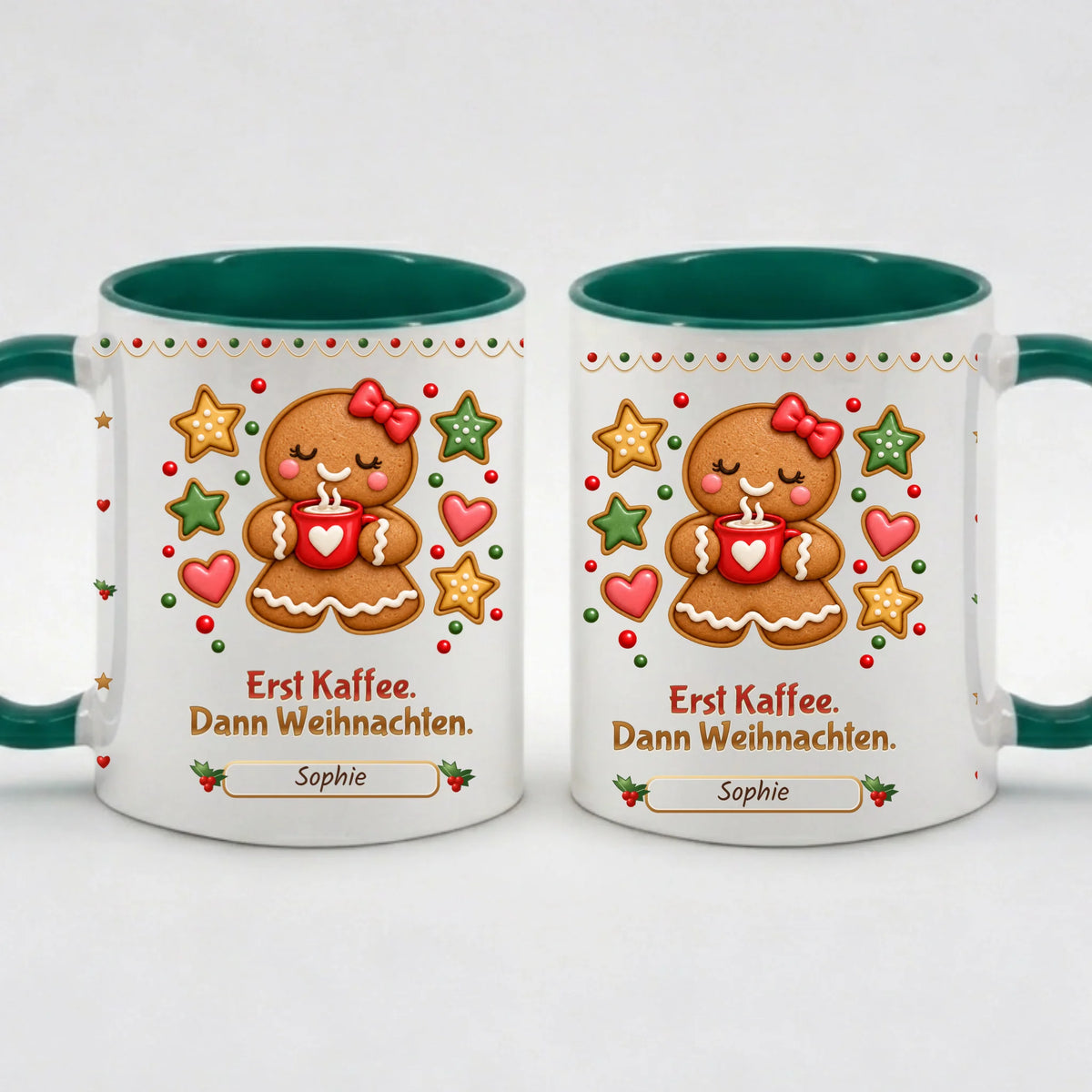 Tasse - Erst Kaffee. Dann Weihnachten. - personalisierbar