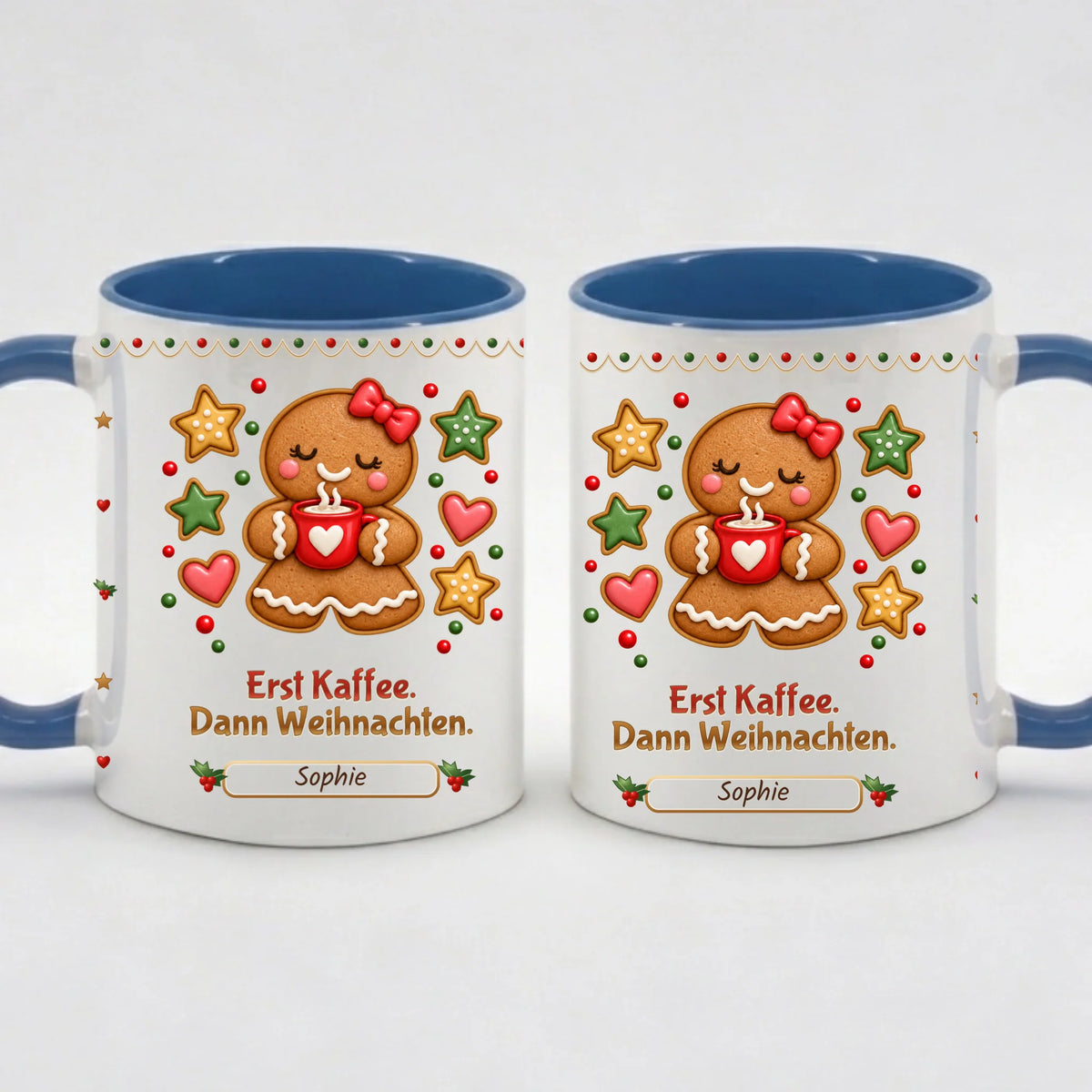 Tasse - Erst Kaffee. Dann Weihnachten. - personalisierbar