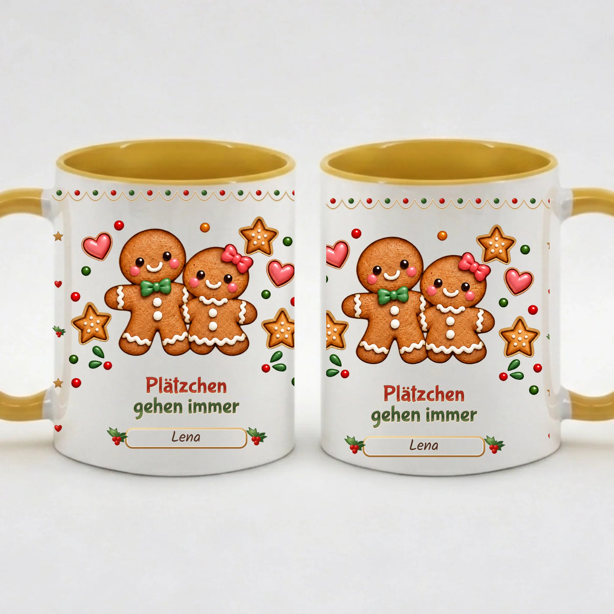 Tasse - Plätzchen gehen immer - personalisierbar