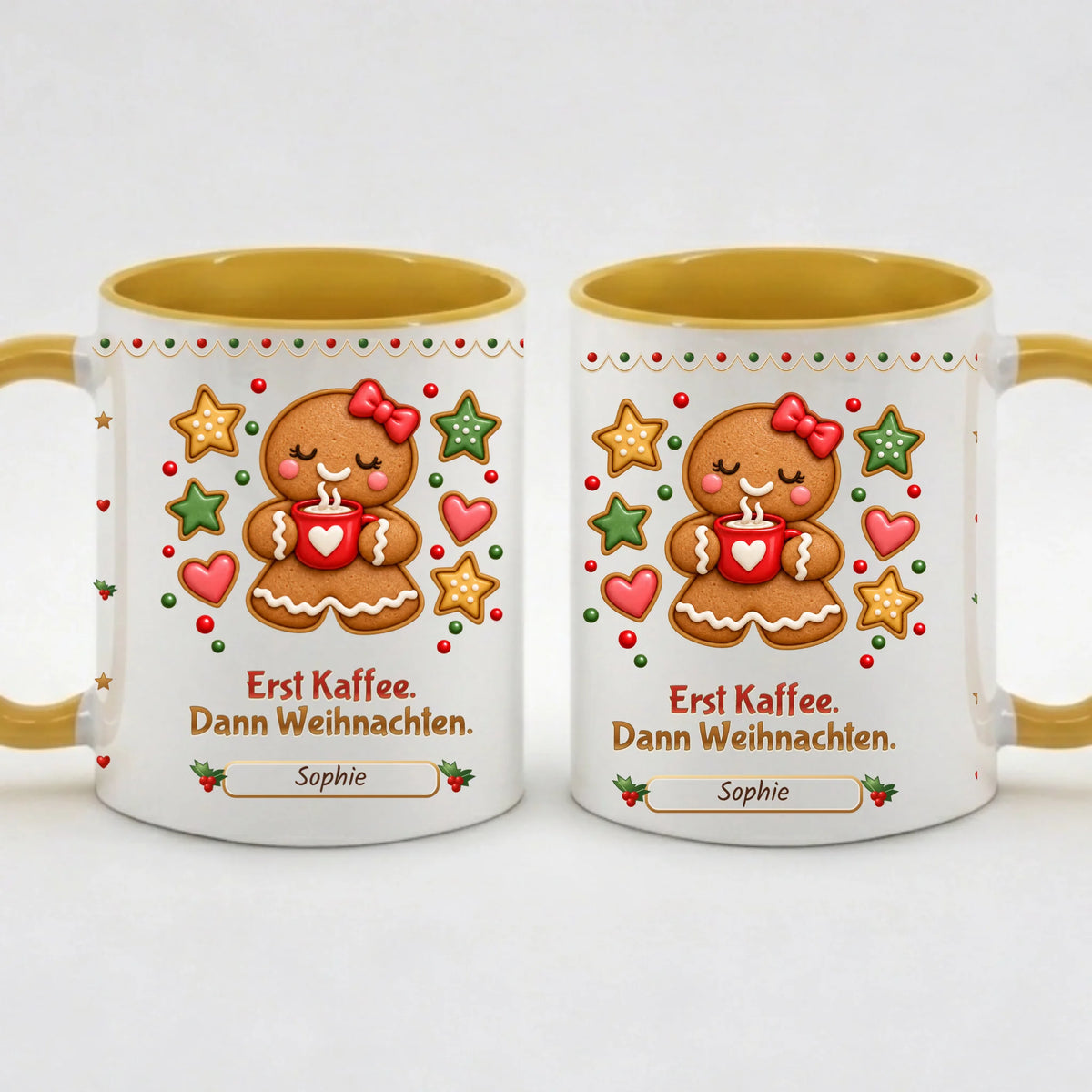 Tasse - Erst Kaffee. Dann Weihnachten. - personalisierbar