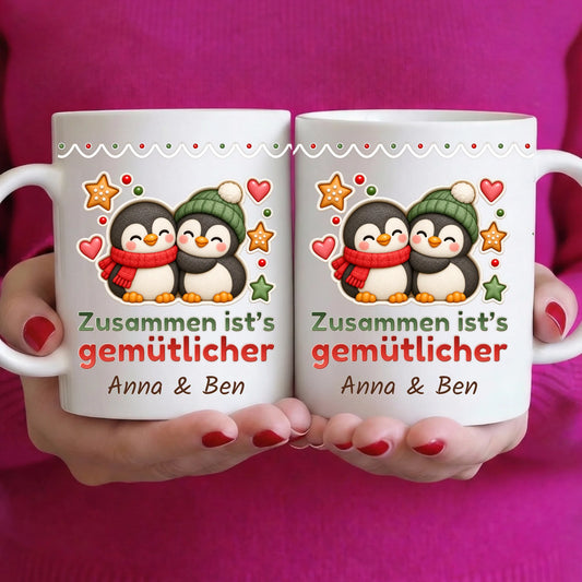 Tasse - Zusammen ist’s gemütlicher - personalisierbar