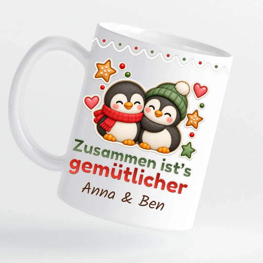 Tasse - Zusammen ist’s gemütlicher - personalisierbar